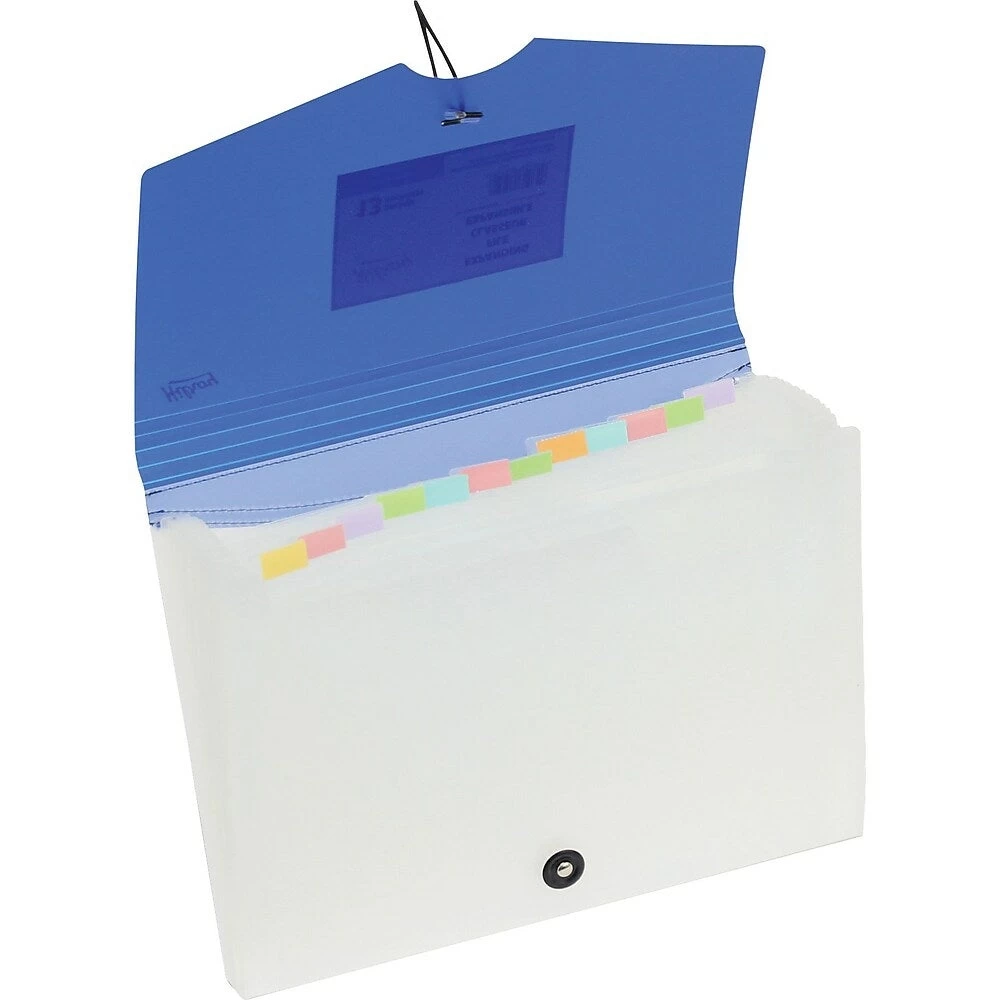 Hilroy 13 Pocket Expanding File, Elastic Closure, Letter Size, Assorted Colours 2 Hilroy 13 Pocket Expanding File, Elastic Closure, Letter Size, Assorted Colours - Image 2