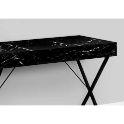 Monarch Specialties - 7793 Computer Desk - Home Office - Laptop - Storage Drawers - 42"L - Work - Metal - Black Marble Look -Professional Office Supply Store 5e1823813ad0d26ceea92631a23217998e72d834 square3029728 3