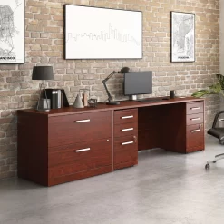 Sauder Affirm 2-File Double Ped Desk - Classic Cherry (430199) -Professional Office Supply Store 62fe5a6dbbc7d23bc47a305561b2208c61896f64 square3023799 3
