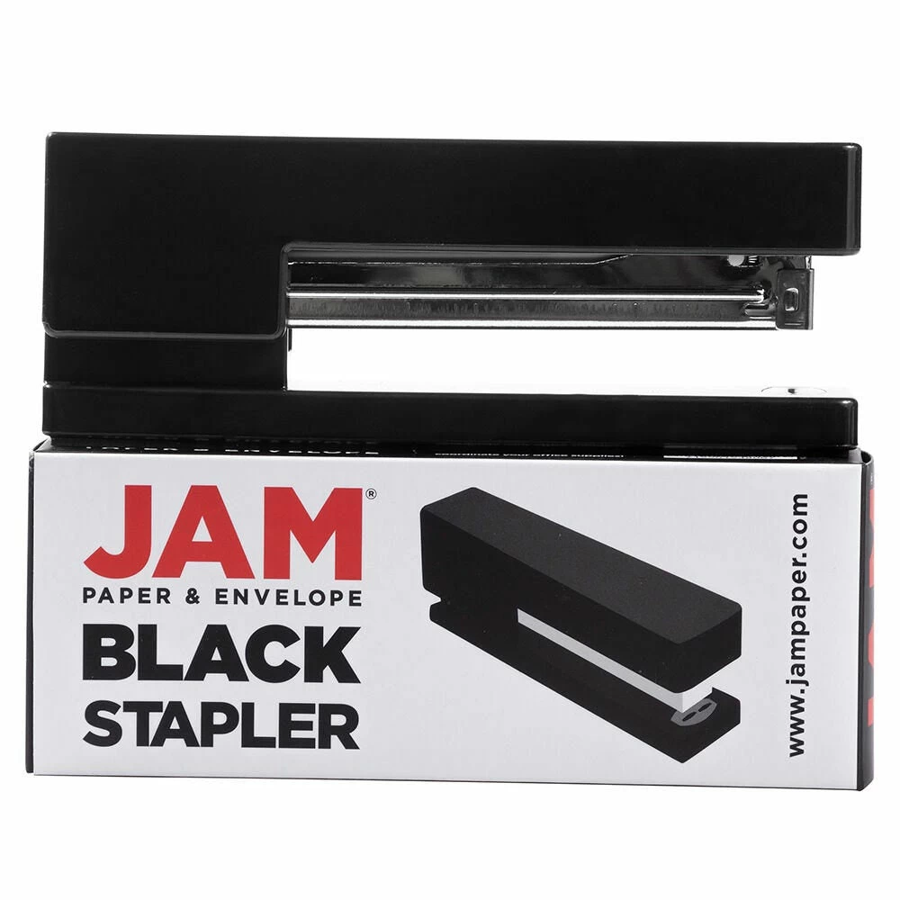JAM Paper Modern Desk Stapler - Black 4 JAM Paper Modern Desk Stapler - Black - Image 4