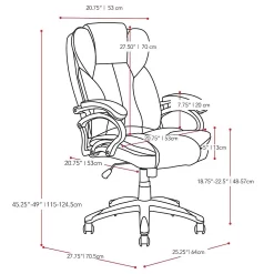 CorLiving LOF-458-O Brick Red Leatherette Executive Office Chair 9 CorLiving LOF-458-O Brick Red Leatherette Executive Office Chair -Professional Office Supply Store 6417a949997a1650c2827e38932f4677481fd06c square2938641 5