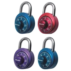 Master Lock Anodized 3-Digit Combination Lock - Assorted Colours