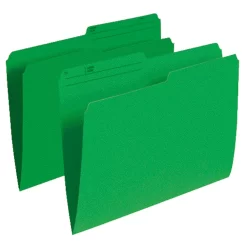 Staples Green File Folders - Letter Size - 10 Pack