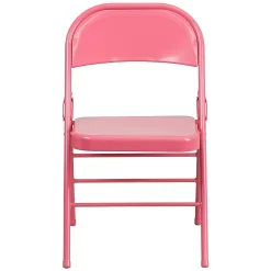 Flash Furniture HERCULES ColourBURST Series Bubblegum Pink Triple Braced & Double-Hinged Metal Folding Chair -Professional Office Supply Store 660588752f3682b05470c4b92d3da4112b8e0544 square2407032 7