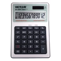 Victor 99901 TUFFCALCTM Water/Shock Resistant Desktop Calculator
