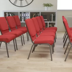 Flash Furniture HERCULES Series 18.5"W Stacking Church Chair With Silver Vein Frame - Red -Professional Office Supply Store 677c85e1caa0ccfb5fde7a1ca75e5fc79d2d84ab square2607214 7