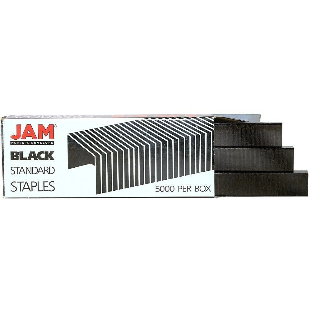 JAM Paper Office & Desk Sets, Stapler Pack Of Staples, Grey And Black (3375GYBK) 4 JAM Paper Office & Desk Sets, Stapler Pack Of Staples, Grey And Black (3375GYBK) - Image 4