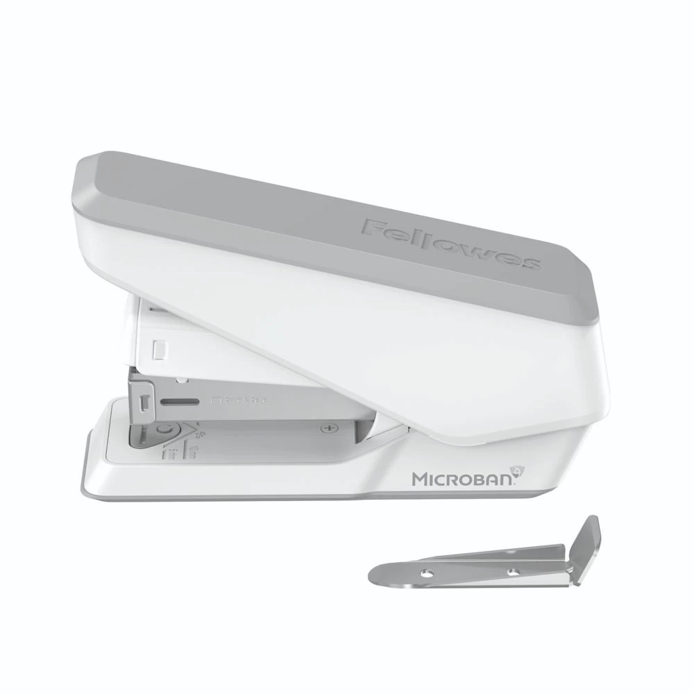 Fellowes LX840 Half Strip EasyPress Antimicrobial Stapler - White 3 Fellowes LX840 Half Strip EasyPress Antimicrobial Stapler - White - Image 3