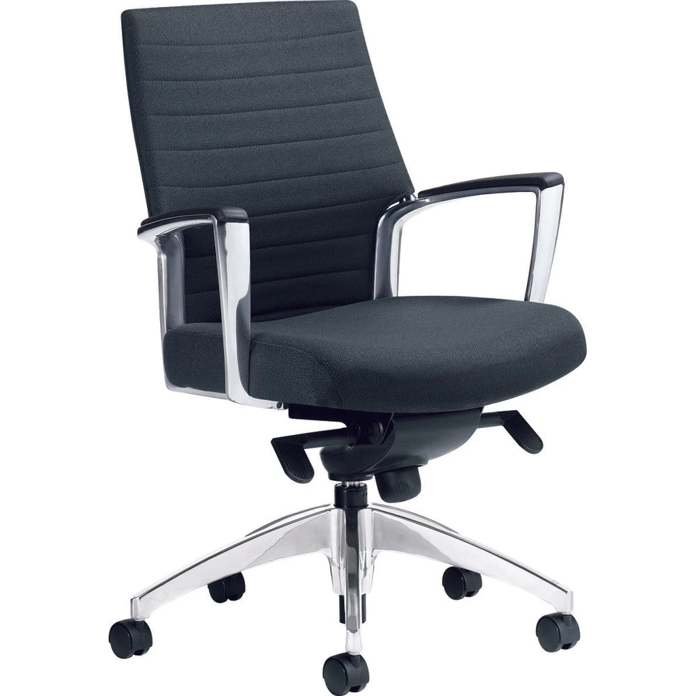 Global Accord Medium Back Tilter Chair - Black 1 Global Accord Medium Back Tilter Chair - Black