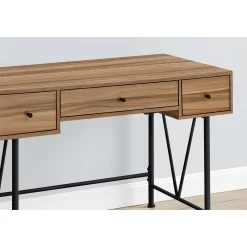 Monarch Specialties - 7672 Computer Desk - Home Office - Laptop - Storage Drawers - 48"L - Work - Metal - Brown - Black -Professional Office Supply Store 6e369d07912bef30976f8d19165d2779c612398f square3029694 3