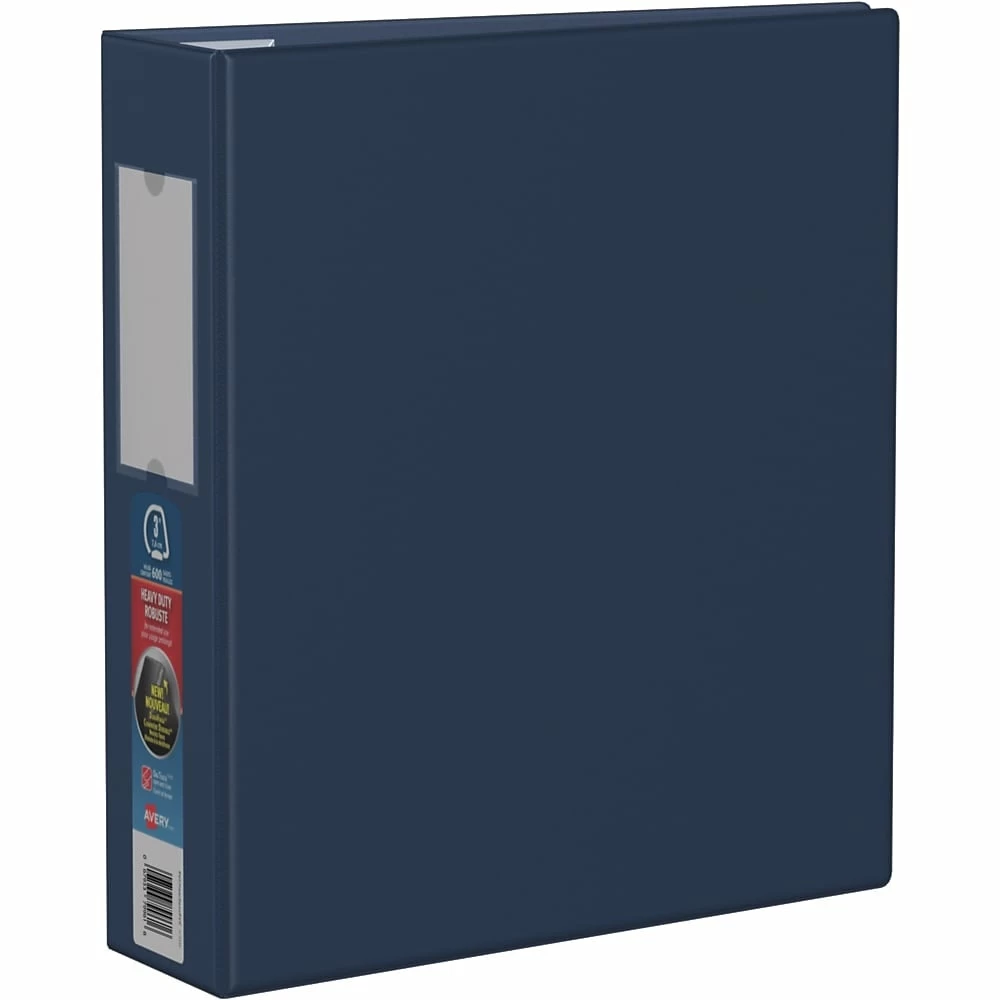 Avery Heavy Duty Binder, 3" Sized One Touch Locking D Rings, Navy, (79961) 1 Avery Heavy Duty Binder, 3" Sized One Touch Locking D Rings, Navy, (79961)
