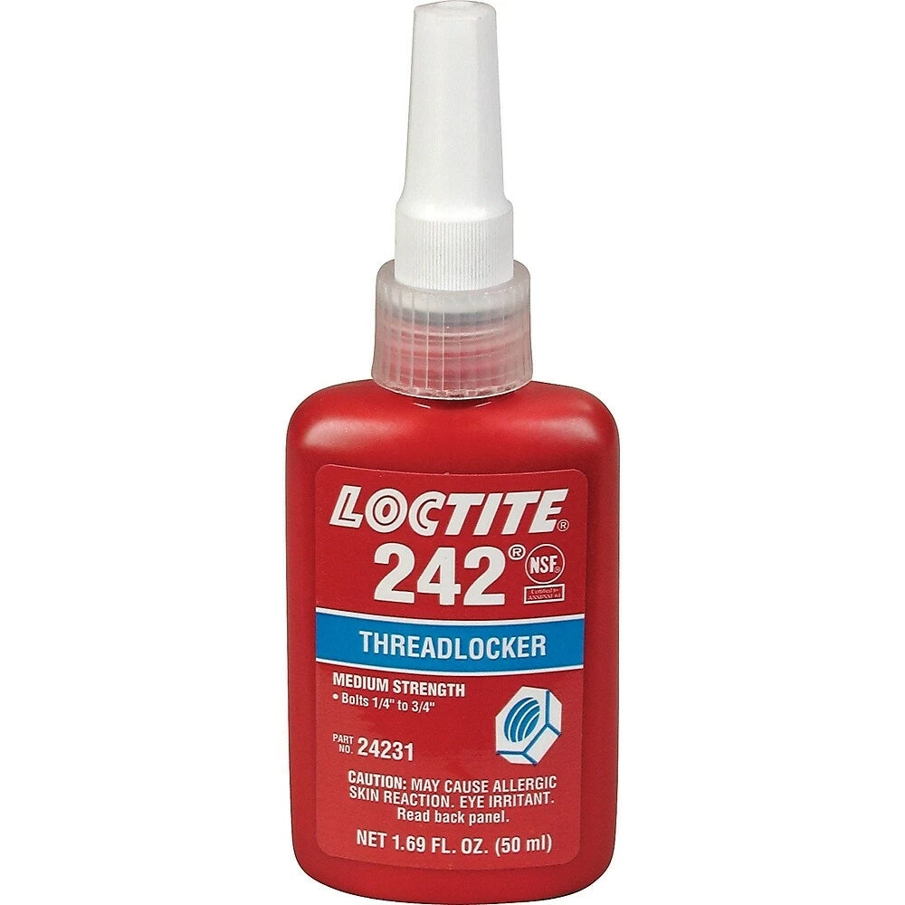Loctite Threadlocker 242, Blue, Medium, 335 G., Bottle 1 Loctite Threadlocker 242, Blue, Medium, 335 G., Bottle