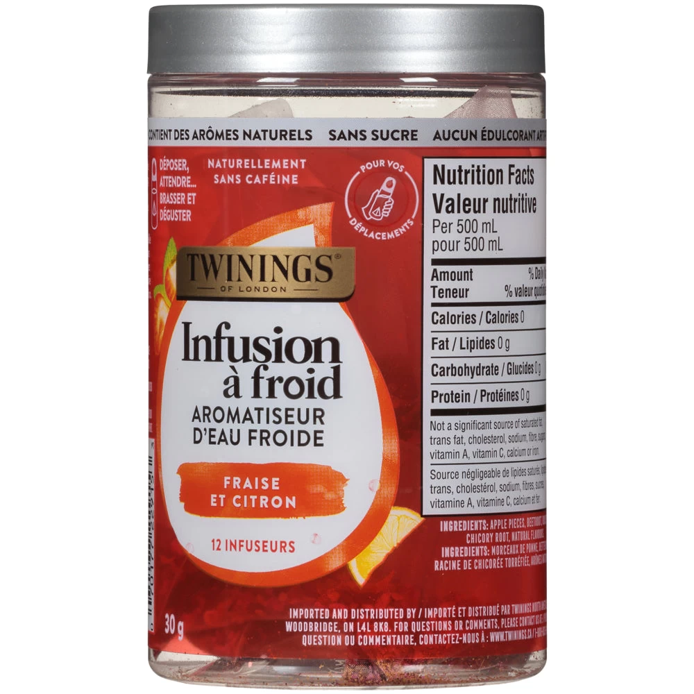 Twinings Of London Cold Infuse Strawberry Lemon Tea - 12 Pack 3 Twinings Of London Cold Infuse Strawberry Lemon Tea - 12 Pack - Image 3
