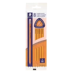 Staedtler Triangular Graphite #2 HB Extruded Pencils - 8 Pack