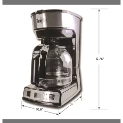 Total Chef Programmable Coffee Maker - Black And Stainless Steel 13 Total Chef Programmable Coffee Maker - Black And Stainless Steel -Professional Office Supply Store 758d6e64e7ee1e03cb8651e62aba1abc9d520cf9 square3019187 7