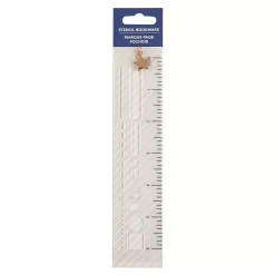 Stencil Bookmark Ruler With Metal Embellishment