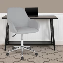 Flash Furniture Cortana Home & Office Mid-Back Chair In Light Grey Fabric -Professional Office Supply Store 77e4b39693c7d72a24e7eb798dd25e594d9e9a55 square2905353 5