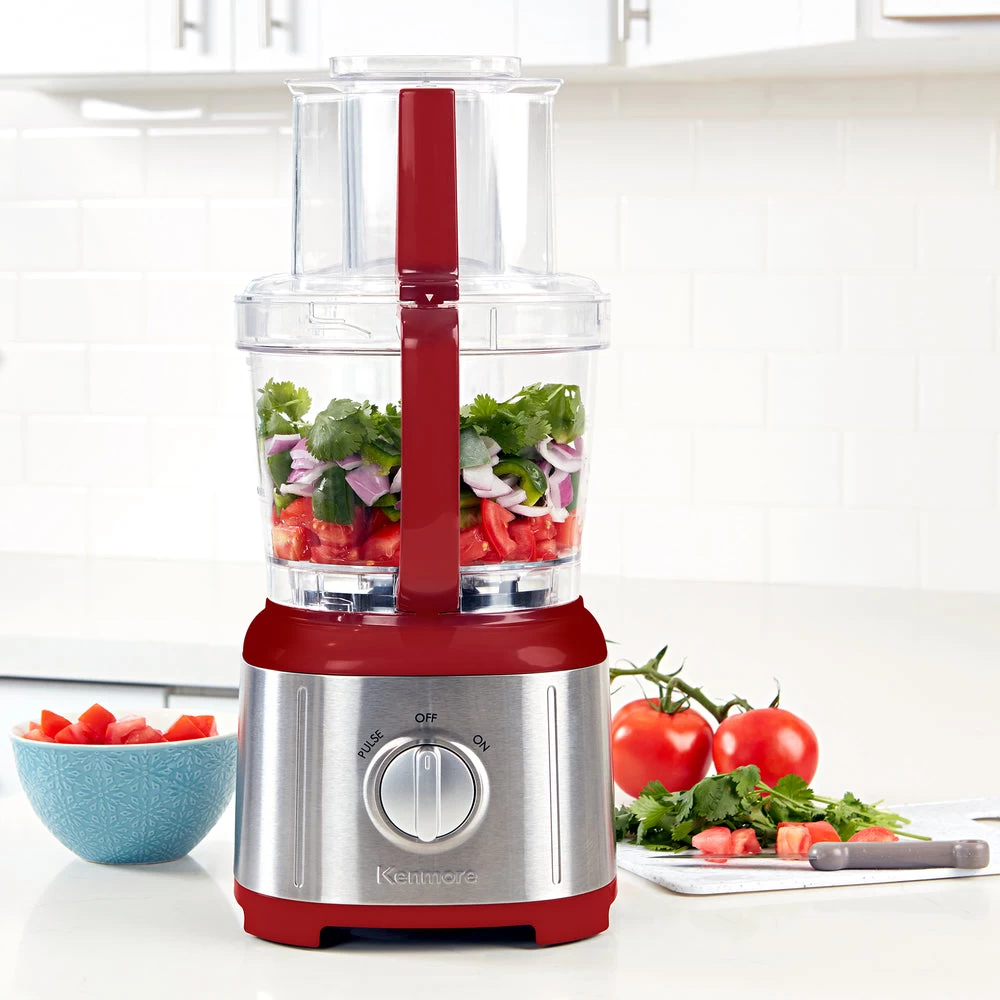Kenmore 11-Cup Food Processor And Vegetable Chopper - 500W - Red 2 Kenmore 11-Cup Food Processor And Vegetable Chopper - 500W - Red - Image 2
