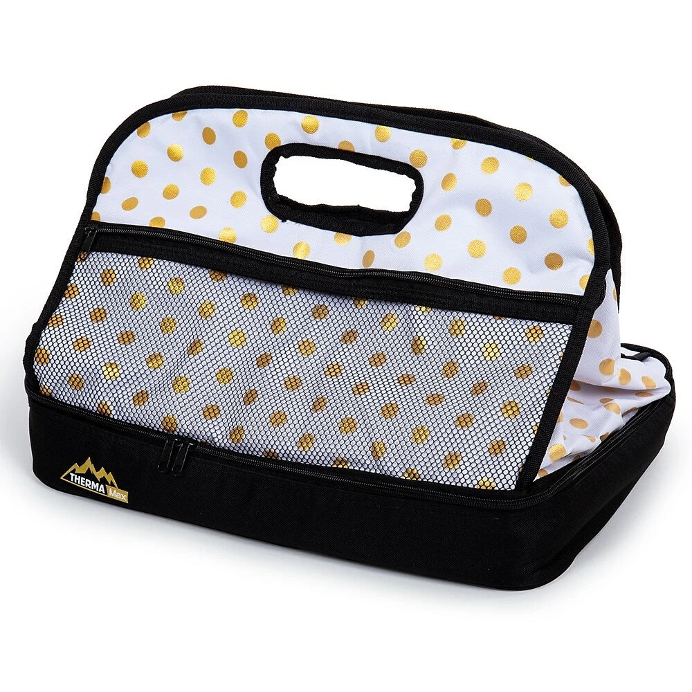 Luciano Double-Layer Insulated Thermal Food Carrier, 16.75 X 13.25 Inches 1 Luciano Double-Layer Insulated Thermal Food Carrier, 16.75 X 13.25 Inches