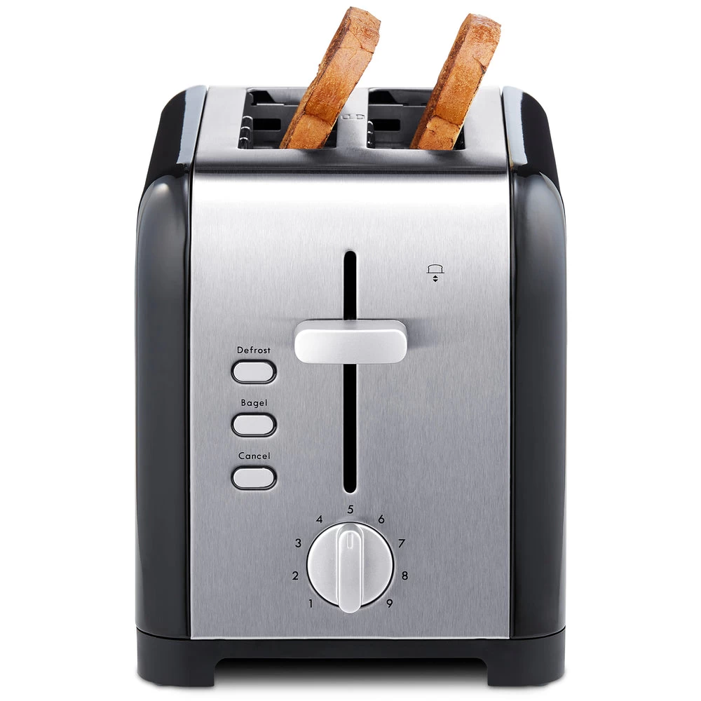 Kenmore 2-Slice Toaster - Black And Silver Stainless Steel 2 Kenmore 2-Slice Toaster - Black And Silver Stainless Steel - Image 2