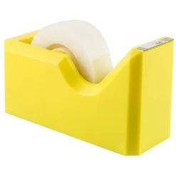 JAM Paper Modern Tape Dispenser, Yellow