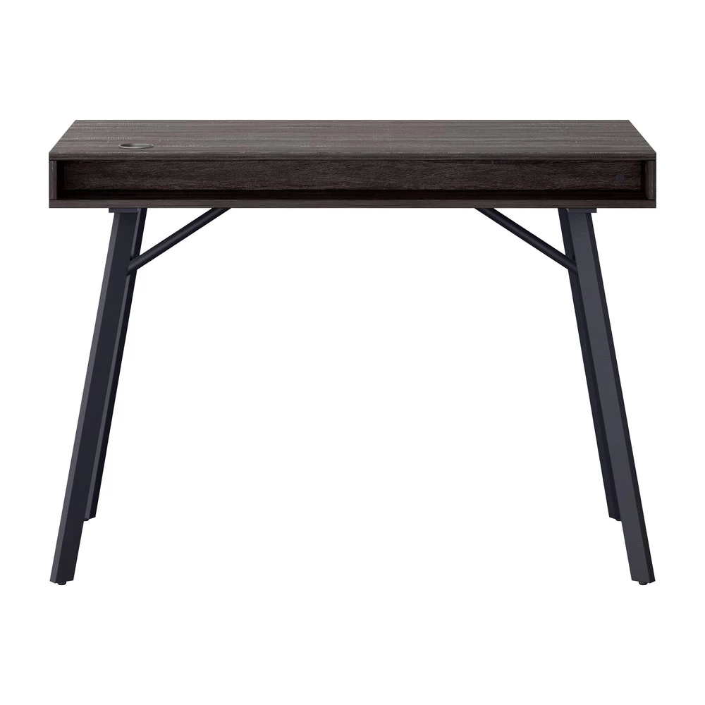 CorLiving Auston 47"W Wood Grain Finish Desk - Grey 5 CorLiving Auston 47"W Wood Grain Finish Desk - Grey - Image 5