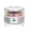 Euro Cuisine YM650 Digital Yogurt Maker With 15 Hour Timer + 7 X 6 Oz Jars With Date Lid, Stainless Steel