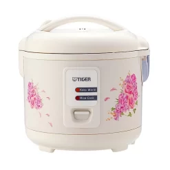 Tiger 5.5-Cup Electric Rice Cooker, White