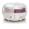 Euro Cuisine YM100 Automatic Yogurt Maker With Automatic Timer + 7 X 6 Oz Jars, White