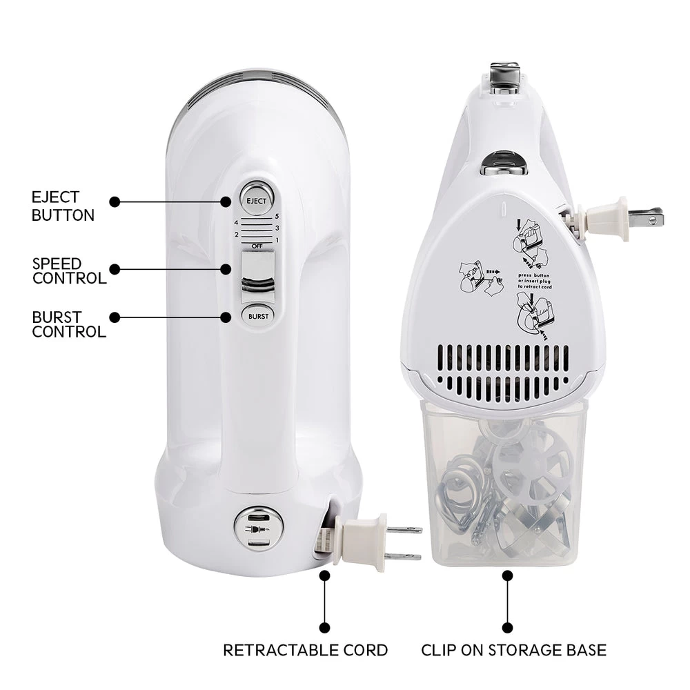 Kenmore 5-Speed Hand Mixer/Beater/Blender With Burst Control 6 Kenmore 5-Speed Hand Mixer/Beater/Blender With Burst Control - Image 6