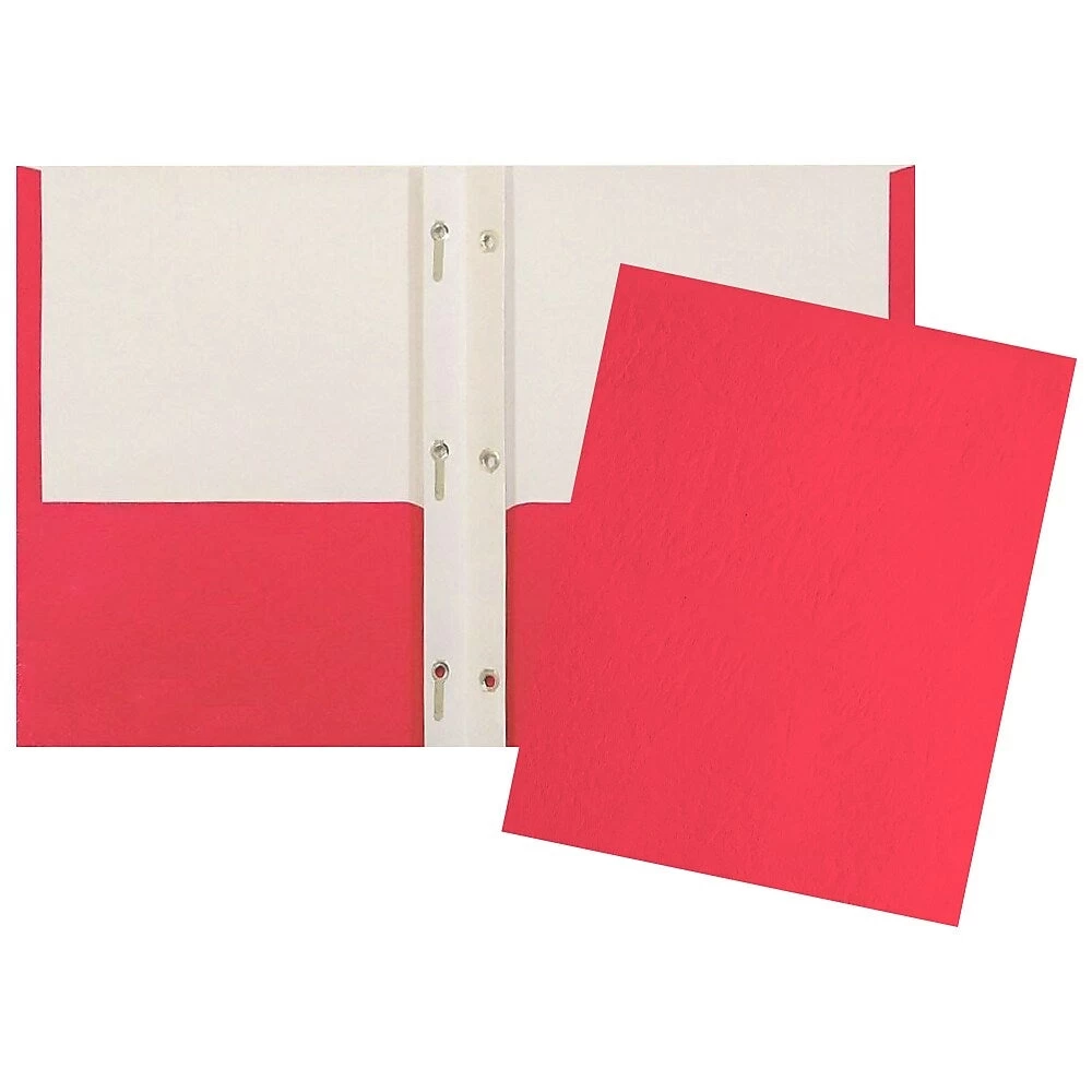 Staples Twin Pocket & Prong Portfolio Red 1 Staples Twin Pocket & Prong Portfolio Red