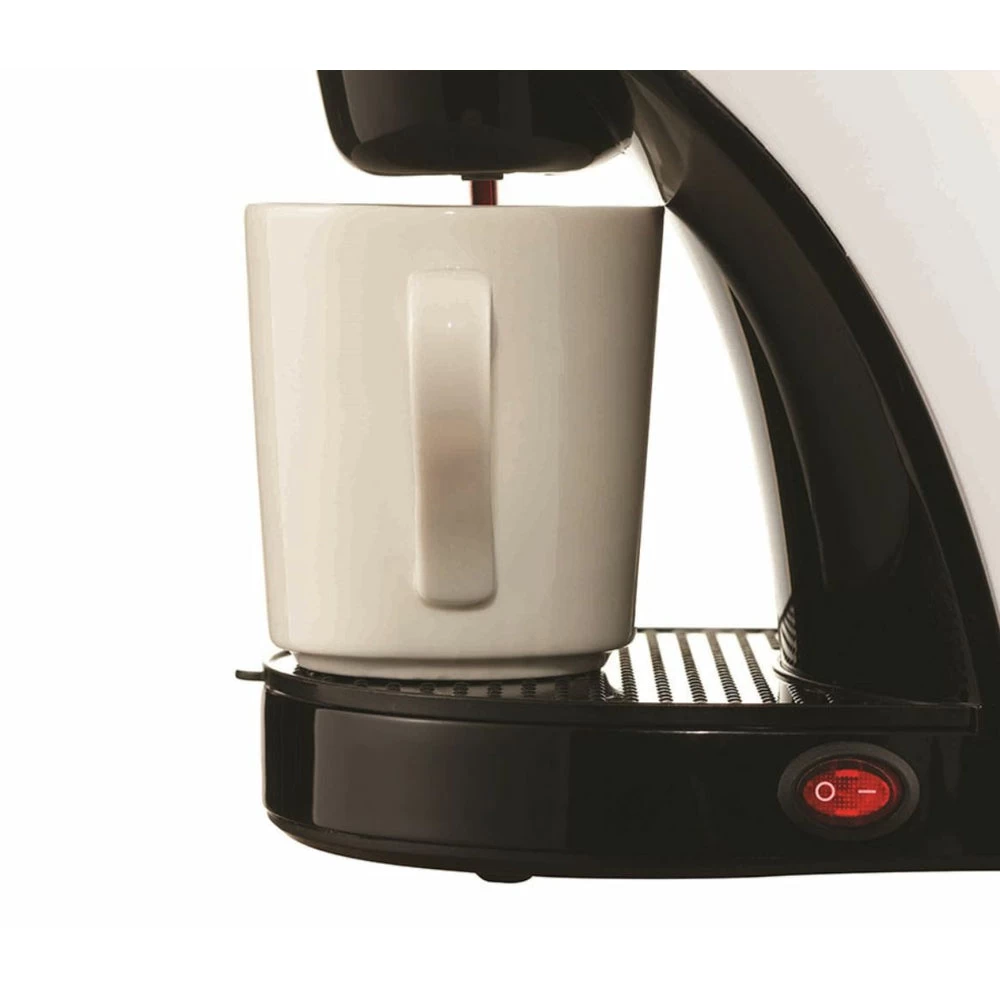 Brentwood 1-Cup Coffee Maker With Mug - White 3 Brentwood 1-Cup Coffee Maker With Mug - White - Image 3