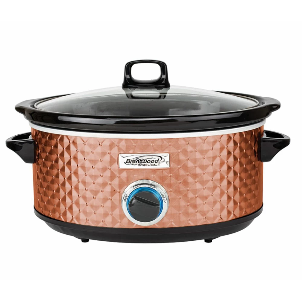 Brentwood Select Slow Cooker 7 QT - Copper 1 Brentwood Select Slow Cooker 7 QT - Copper
