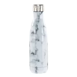 Sully Double Wall Stainless Steel Beverage Bottle - White Marble