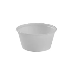 Solo Polystyrene Plastic Souffle Portion Cup, 3.25 Oz., Translucent, 2500 Pack
