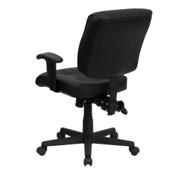 Flash Furniture Mid-Back Leather Multifunction Swivel Task Chair - Black -Professional Office Supply Store a1d0db2fea1880c9d8d31b8f1107563e8d1fff67 square201022 4