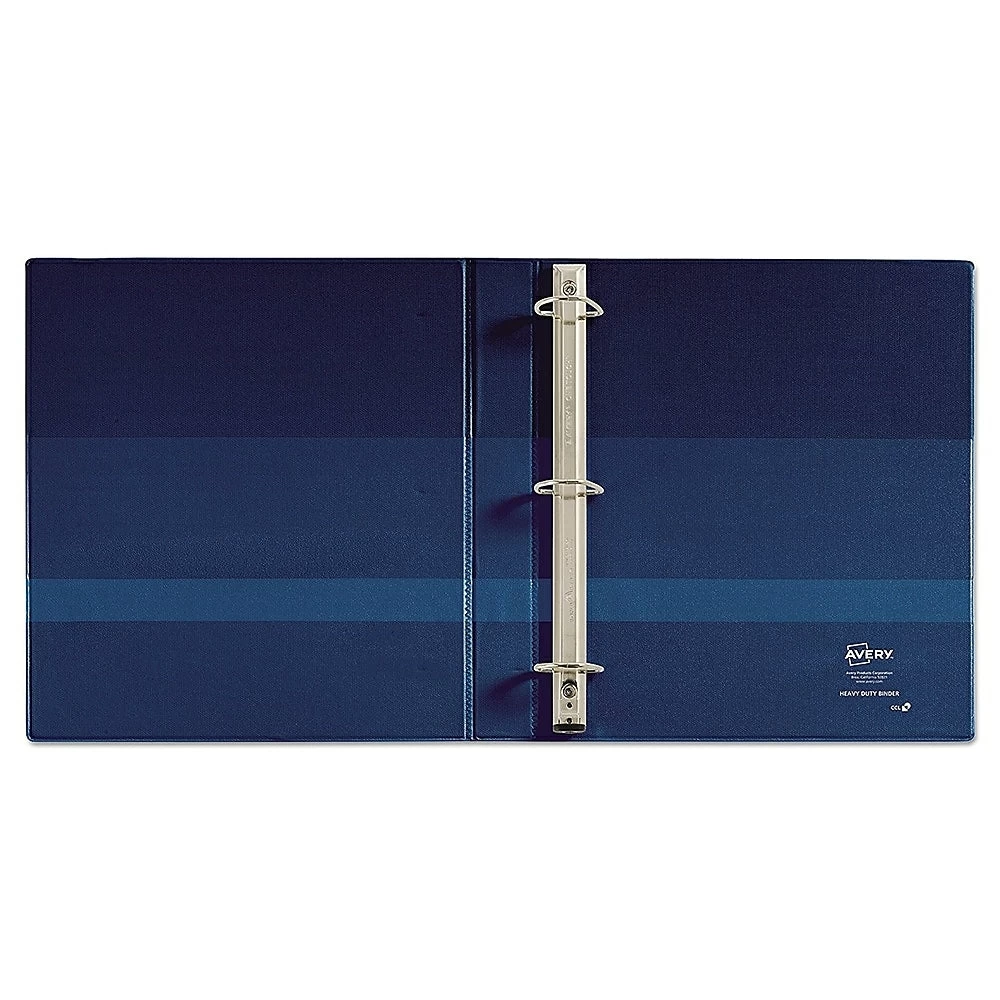 Avery Heavy Duty Binder, 3" Sized One Touch Locking D Rings, Navy, (79961) 3 Avery Heavy Duty Binder, 3" Sized One Touch Locking D Rings, Navy, (79961) - Image 3