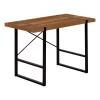 Monarch Specialties - 7655 Computer Desk - Home Office - Laptop - 48"L - Work - Metal - Laminate - Walnut - Black