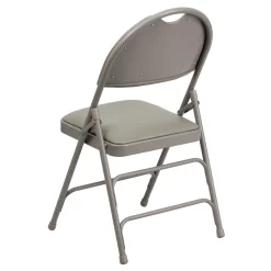 Flash Furniture HERCULES Series Ultra-Premium Triple Braced Vinyl Metal Folding Chair With Easy-Carry Handle - Grey -Professional Office Supply Store ab57f0c88ec9df2185f4a94c998c208a52be9bb5 square1982743 4
