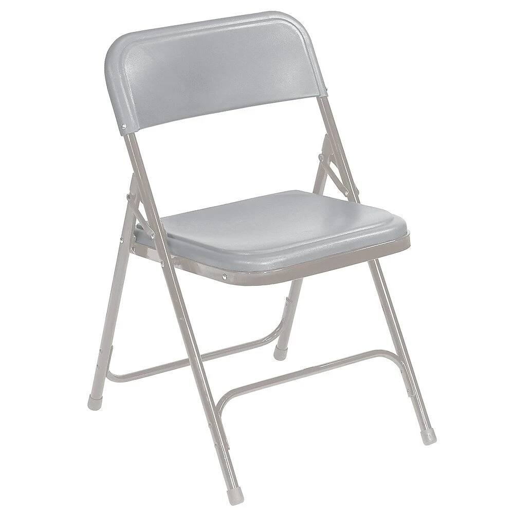 NPS 800 Series Premium Lightweight Plastic Folding Chairs, Grey, 4 Pack (802) 1 NPS 800 Series Premium Lightweight Plastic Folding Chairs, Grey, 4 Pack (802)