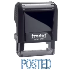 Trodat® Trodat Printy "POSTED" Blue Climate Neutral Self-Inking Stamp 4911