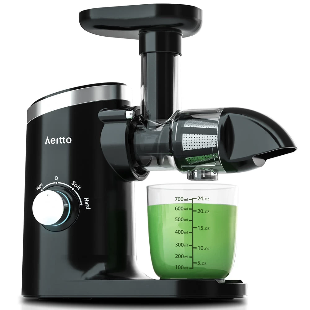 Aeitto Slow Masticating Juicer - Black 1 Aeitto Slow Masticating Juicer - Black