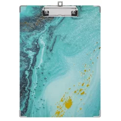 Staples Paper Clipboard - Teal Marble/Foil