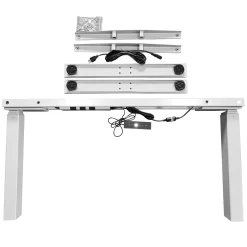 AnthroDesk Dual 72" Electric Standing Desk With Grey Frame - White/Maple -Professional Office Supply Store affbe0a83833fac6154ea1a00e66484e7383501a square2957182 7