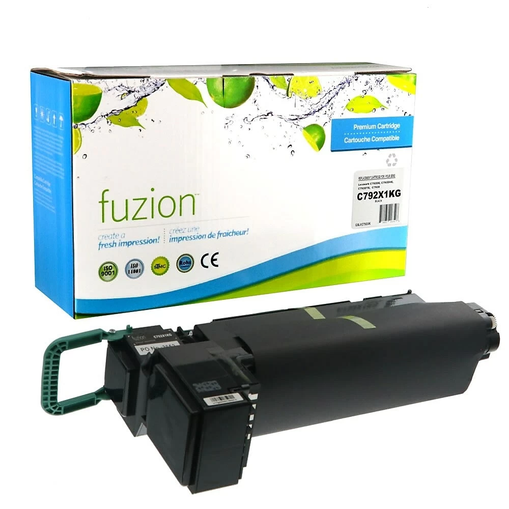 Fuzion Lexmark C792 Black Remanufactured Toner Cartridge (C792X1KG) 1 Fuzion Lexmark C792 Black Remanufactured Toner Cartridge (C792X1KG)