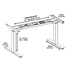 AnthroDesk Dual 72" Electric Standing Desk With Black Frame - Black/Mahogany -Professional Office Supply Store b26d3d3f832bf0287413c0319504377b115f4de3 square2957179 4