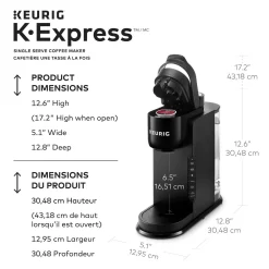 Keurig® Keurig K-Express Single Serve Coffee Maker -Professional Office Supply Store b4f6b740d31ee176afd787bc6d9dfc2fcbeee864 square3016286 6