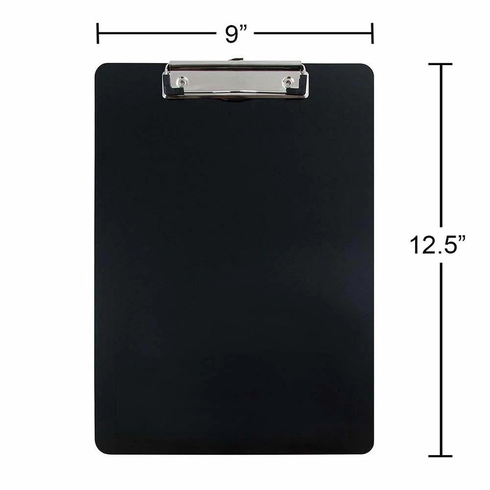JAM Paper Standard Aluminum Clipboard - Black 5 JAM Paper Standard Aluminum Clipboard - Black - Image 5