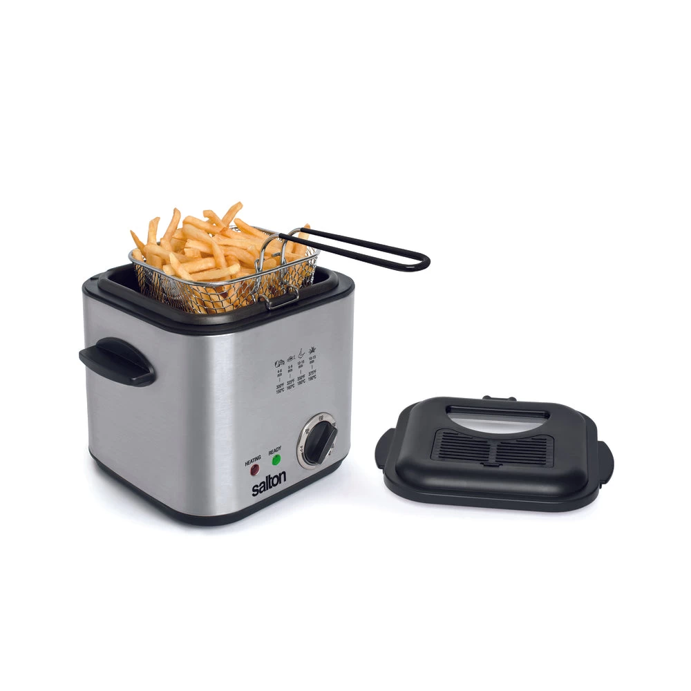 SALTON Compact Deep Fryer, 1 Liter 1 SALTON Compact Deep Fryer, 1 Liter