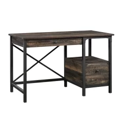 Sauder Steel River Desk - Carbon Oak (423912)